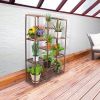 Multi-tier Wooden Plant Stand 11 Potted Flower Display Shelf Rack