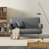 Sofa Bed, Convertible Sleeper Sofa, Couch, Double Chaise Sofa,Loveseat, Sofa Chair,with Tapered Legs, 1000lb Weight Capacity, Integrated Sofa, Small C