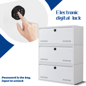 17.7"W Drawer Vertical File Cabinets - Lateral Filing Cabinets with Digital Keypad - Metal Steel Lockable Storage Cabinets for Home Office to Hanging