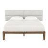 Jaxx Panelist Modern Padded Headboard ‚Äì Set of 4 Wall Mounted Panels (Each 11.25" x 38") - King, Limestone Grey Microvelvet