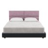 Jaxx Panelist Modern Padded Headboard ‚Äì Set of 4 Wall Mounted Panels (Each 11.25" x 30") - Queen, Plum Microvelvet