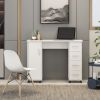 Home Office Computer Desk Table with Drawers White 41.73''L 17.72\'\'W 31.5\'\'H