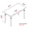 (Clearance Sale) Simple Solid Wood Straight Leg Desk With Drawer For Office Home XH