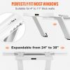 VEVOR Air Conditioner Support Bracket, Max. 220 lbs Load Capacity, Heavy Duty Steel Construction AC No Drilling Easy Installation, Fits Single or Doub
