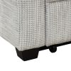 65" Pull Out Sofa Bed Modern Chenille Convertible Loveseat Sofa with Adjsutable Backrest, 2 Pillows, Cup Holders, USB Ports for Living Room, Apartment