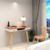 Modern Simple Style Solid Wood Computer Desk,Home Office Writing Desk,Study Table with Drawers