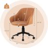 Modern Home Office Chair with Curved Backrest and Comfortable Armrests