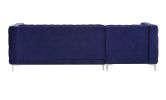 ACME Sullivan Sectional Sofa, Navy Blue Velvet 55490