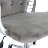 Velvet Home Office Chair with Wheels, Cute Chair with Side Arms and Wheels 360¬∞for Living Room, Bedroom,and Vanity Room,Bling Desk Nail Desk for Wome