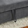 Convertible Sofa Bed, 3-in-1 Versatile Velvet Double Sofa with Pullout Bed, Seat with Adjustable Backrest, Lumbar Pillows, and Living Room Side Pocket