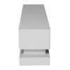 63inch WHITE morden TV Stand with LED Lights,high glossy front TV Cabinet,can be assembled in Lounge Room, Living Room or Bedroom,color:WHITE