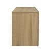 TV Stand with LED RGB Lights,Flat Screen TV Cabinet, Gaming Consoles - in Lounge Room, Living Room and Bedroom,Rustic oak