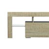 TV Stand with LED RGB Lights,Flat Screen TV Cabinet, Gaming Consoles - in Lounge Room, Living Room and Bedroom,GREY OAK