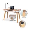 Modern Simple Style Solid Wood Computer Desk,Home Office Writing Desk,Study Table with Drawers