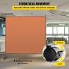 VEVOR Office Partition 71" W x 14" D x 72" H Room Divider w/Thicker Non-See-Through Fabric Office Divider Portable Office Divider Reddish Brown Room P