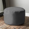 Jaxx Saxx 3 Foot Round Bean Bag w/ Removable Cover, Charcoal
