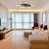 LED Ceiling Light,Vander Life 72W LED Ceiling Lamp 6400LM White 6 Rings Lighting Fixture for Living Room,Bedroom,Dining Room,Dimmable Remote Control,3
