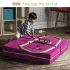 Jaxx Zipline Modular Kids Loveseat & Ottomans, Platinum