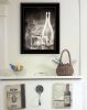 "Moody Gray Glassware Still Life" by Bluebird Barn, Ready to Hang Framed Print, Black Frame