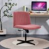 Pink Velvet Material. Home Computer Chair Office Chair Adjustable 360 ¬∞Swivel Cushion Chair With Black Foot Swivel Chair Makeup Chair Study Desk Chai