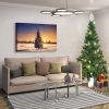 Framed Canvas Wall Art Decor Painting For Chrismas, Chrismas Tree in Dawn Chrismas Gift Painting For Chrismas Gift, Decoration For Chrismas Eve Office