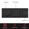 Safe Box for Home,Office and Hotel,Digital Security Safe with Keypad and Key,(Black)
