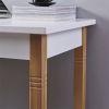 (Clearance Sale) Simple Solid Wood Straight Leg Desk With Drawer For Office Home XH