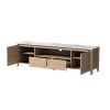 70 Inches Modern TV stand with LED Lights Entertainment Center TV cabinet with Storage for Up to 75 inch for Gaming Living Room Bedroom