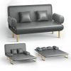 Sofa Bed, Convertible Sleeper Sofa, Couch, Double Chaise Sofa,Loveseat, Sofa Chair,with Tapered Legs, 1000lb Weight Capacity, Integrated Sofa, Small C