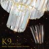 Luxury Crystal Chandelier Modern Chandeliers Lights Fixture Hanging Pendant Light Fixture for Dining Room Bedroom Living Room Dia 19.7 Inch