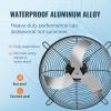 VEVOR 24'' Shutter Exhaust Fan, High-speed 3320 CFM, Aluminum Wall Mount Attic Fan with AC-motor, Ventilation and Cooling for Greenhouses, Garages, Sh