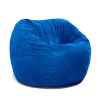 Jaxx Saxx 3 Foot Round Bean Bag w/ Removable Cover, Blueberry