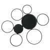 LED Ceiling Light,Vander Life 72W LED Ceiling Lamp 6400LM White 6 Rings Lighting Fixture for Living Room,Bedroom,Dining Room,Dimmable Remote Control,3