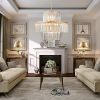 Luxury Crystal Chandelier Modern Chandeliers Lights Fixture Hanging Pendant Light Fixture for Dining Room Bedroom Living Room Dia 19.7 Inch