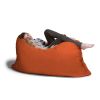 Jaxx 5.5 ft Pillow Saxx Bean Bag Pillow, Mandarin