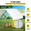 VEVOR Large Metal Chicken Coop with Run, Walkin Chicken Run for Yard with Waterproof Cover, Outdoor Poultry Cage Hen House, 6.5x9.8x6.5ft Large Space