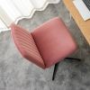 Pink Velvet Material. Home Computer Chair Office Chair Adjustable 360 ¬∞Swivel Cushion Chair With Black Foot Swivel Chair Makeup Chair Study Desk Chai