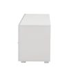 White morden TV Stand with LED Lights,high glossy front TV Cabinet,can be assembled in Lounge Room, Living Room or Bedroom,color:WHITE