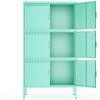 6 Door Metal Accent Storage Cabinet for Home Office,School,Garage