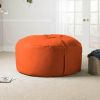 Jaxx Saxx 5 Foot Large Bean Bag w/ Removable Cover, Mandarin