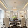Luxury Crystal Chandelier Modern Chandeliers Lights Fixture Hanging Pendant Light Fixture for Dining Room Bedroom Living Room Dia 19.7 Inch