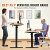 VEVOR Height Adjustable Desk, 47.2 x 31.5 in, 3-Key Modes Electric Standing Desk,Whole Piece Desk Board, Sturdy Dual Metal Frame, Max. Bearing 180 LBS