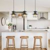 DGY Vintage Farmhouse Pendant Light Rustic Metal Caged Pendant Lights Black Cage Hanging Lamp for Kitchen Island Entryway Bedrooms Living Room Barn,Ad