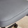 Modern home dark grey PU Office chair adjustable 360 ¬∞ swivel chair engineering plastic armless swivel computer chair with wheels living room, office