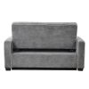 65.7" Linen Upholstered Sleeper Bed, Pull Out Sofa Bed Couch attached two throw pillows, Dual USB Charging Port and Adjustable Backrest for Living Roo