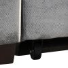 65.7" Linen Upholstered Sleeper Bed, Pull Out Sofa Bed Couch attached two throw pillows, Dual USB Charging Port and Adjustable Backrest for Living Roo