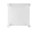 Cream White Coffe Table, 33.5" Modern Minimalist Square Coffee Tables for Living Room Home Office, Sturdy Durable Low Table for Sitting on The Floor,