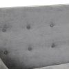 65.7" Linen Upholstered Sleeper Bed, Pull Out Sofa Bed Couch attached two throw pillows, Dual USB Charging Port and Adjustable Backrest for Living Roo