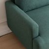 64" W Fabric Upholstered Love seat with metal Legs/High Resilience Sponge Couch for Living Room;  Bedroom;  Apartment; Emerald