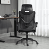 Ergonomic Office Desk Chair with wheels High Back Computer Task Chair Home Mesh Swivel Desk Chair with Adjustable Back Height & Flip up Arms & Lumbar